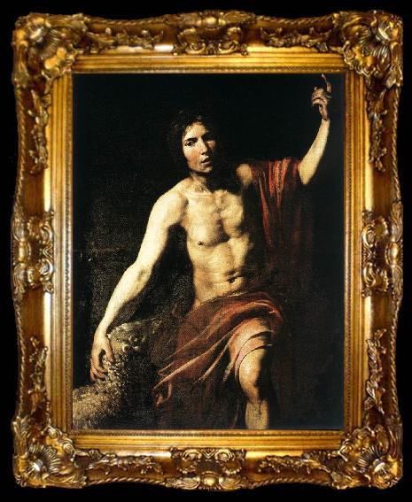 framed  VALENTIN DE BOULOGNE St John the Baptist wet, ta009-2